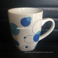 Atacado Logo Artwork Design Impresso Plain White Porcelain Cup